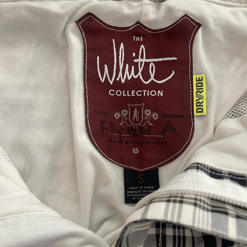Burton Black and White Plaid Ski/Snowboard Pants, Top Quality